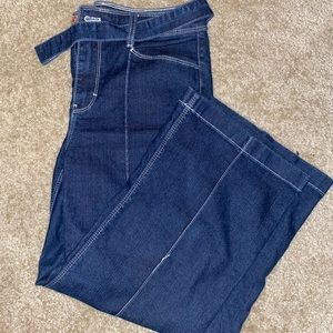 Blue capri flare jeans from White House Black Market Size 4
